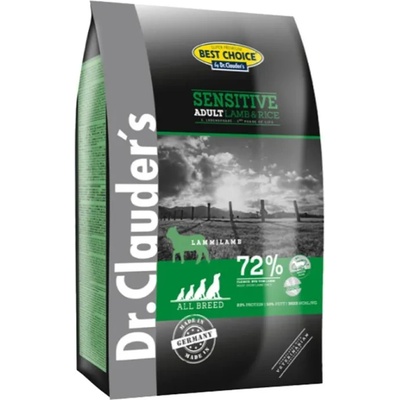 Dr.Clauder's Sensitive Adult All Breed Lamb-Rice-Суха храна агнешко и ориз за всички породи кучета 4кг