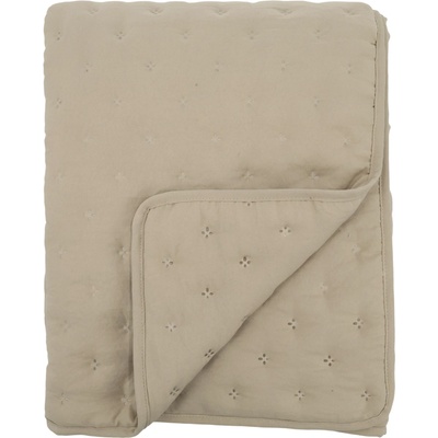 Chic Antique Měkká béžová prošívaná deka / přehoz Aix Soft 180 x 130 cm