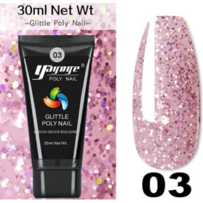 YAYOGE poly gel glitter 03 30 ml