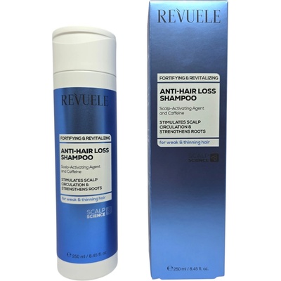 Revuele Fortifying & Revitalizing Anti-Hair Loss Shampoo, укрепващ шампоан против косопад с кофеин, 250 ml