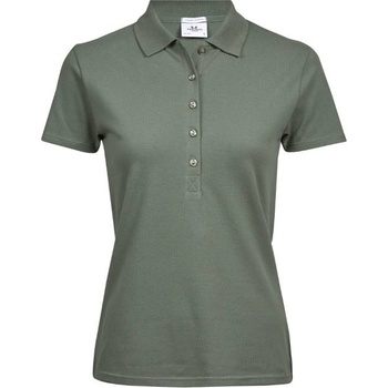 TEE JAYS TJ145 / Дамска еластична поло тениска - листо зелено S (180145j6201)