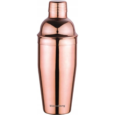 Barový šejkr na koktejly a drinky 750ml růžové zlato KLAUSBERG KB-7650