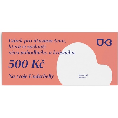 Underbelly DÁRKOVÝ POUKAZ v hodnotě 500 Kč - elektronická verze
