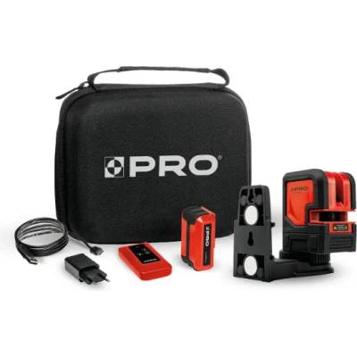 PRO Комплект лазерен нивелир + аксесоари pro pro-aq180g/ 30 м (pro-l1203)