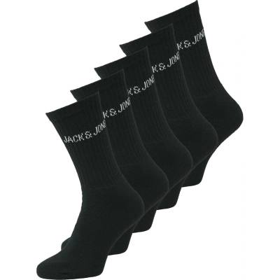 Jack and Jones Мъжки чорапи Jack and Jones Mens Regen 5 Pack Crew Socks Mens - Black