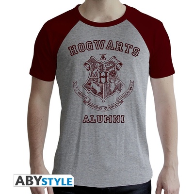 Harry Potter Tshirt Alumni man SS grey & red