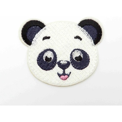 Nažehľovacia záplata - Medvedík - panda - rozmer 6,5 cm x 5,5 cm