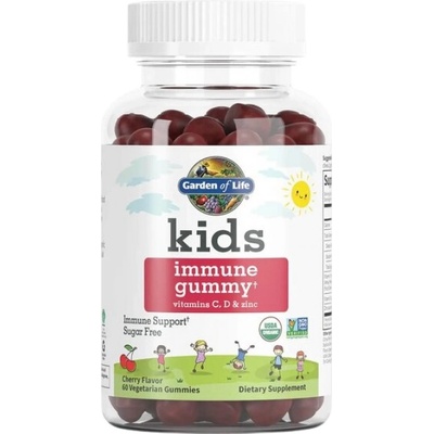 Garden of Life Kids Immune Gummy [60 желирани бонбони] Череша