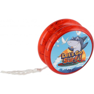 Teddies Jojo mořská zvířátka svítící plast 6cm červená