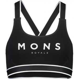 Mons Royale Дамски спортен сутиен Mons Royale Women's Stella X-Back Bra Sports bra - Black (115-1403-0112)