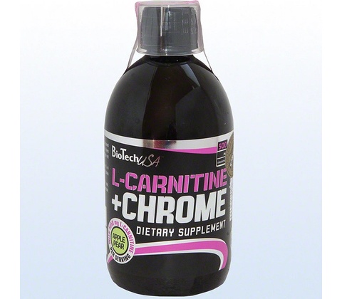 BioTech USA L-Carnitine 70000 + Chrome 500 ml od 369 Kč