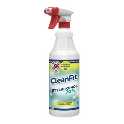 CleanFit ETYLALKOHOL 70% s vôňou sviežich citrónov 10 l