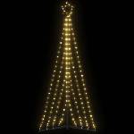 vidaXL LED коледна елха 339 светодиода топло бяло 182 см (3307645)
