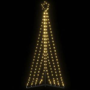 vidaXL LED коледна елха 339 светодиода топло бяло 182 см (3307645)