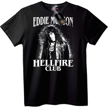 NOONEBRAND Тениска Еди Мънсън Hellfire Club - L, White