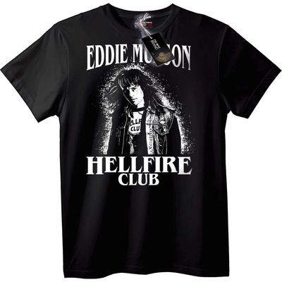 NOONEBRAND Тениска Еди Мънсън Hellfire Club - L, White