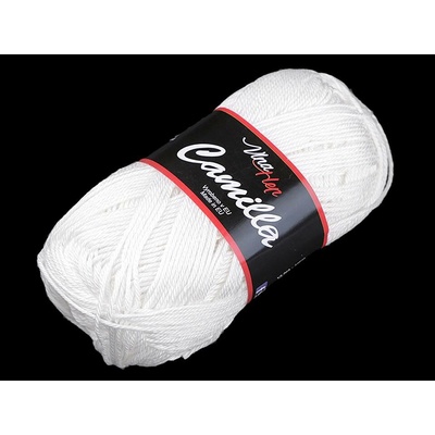 Bavlněná pletací příze Camilla 50 g Varianta: 23 (8002) bílá, Balení: 1 ks 45181/92104/206932