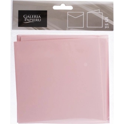 Obálka s Kartičkou 5ks 145x145mm, saténově modrá