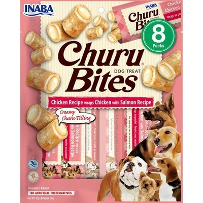 Inaba Churu Bites dog snack kuracie tuniak a losos 8x 12 g