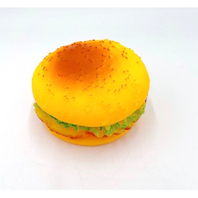 Surtep Animals Hračka pro psa pískací Hamburger 9 cm