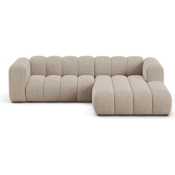 Micadoni Бежов шенилов ъглов диван (десен ъгъл) Lupine - Micadoni (MIC_RC_M_214_F1_LUPINE2)