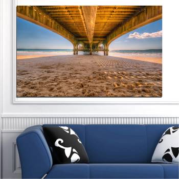 Vivid Home Декоративни панели Vivid Home от 1 част, Плаж, PVC, 70x45 см, №0573