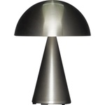 Hübsch Тъмносива LED затъмняваща се настолна лампа (височина 20 cm) Mush - Hübsch (962024)