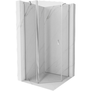 Mexen Mist петагонална душ кабина с врата 90 x 90 см, прозрачна, хром - 8A8-090-090-01-00 (8A8-090-090-01-00)