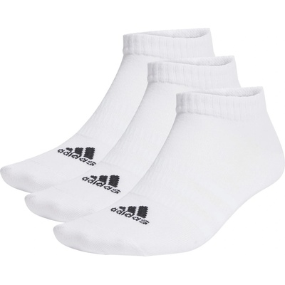adidas Мъжки чорапи Adidas Lightweight Low Cut 3 Pack Socks Mens - White
