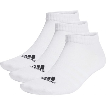 adidas Мъжки чорапи Adidas Lightweight Low Cut 3 Pack Socks Mens - White