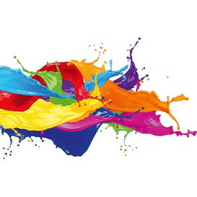 DIMEX ART Флизелинов фототапет цветни пръски 375 x 250 см