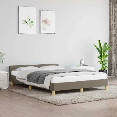 zahrada-XL 347411 Rám postele bez matrace taupe textil