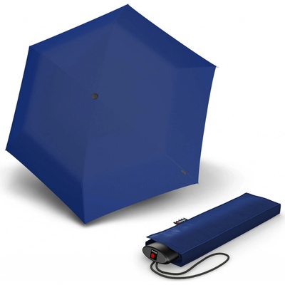 Knirps AS.050 slim small Manual dámsky skladací plochý dáždnik modrá