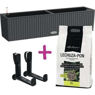 Lechuza Samozavlažovací truhlík plastový Lechuza Balconera 80 startovací set 80 x 19 cm