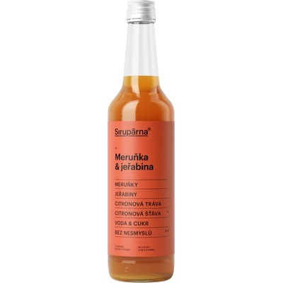 Sirupárna Domácí Meruňka & Jeřabina Sirup 0,5 l