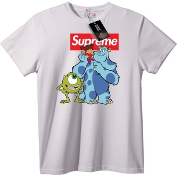 NOONEBRAND Тениска Supreme Monsters Inc. - 3XL, White