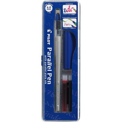 Pilot Калиграфска писалка Parallel Pen 6, 0 мм комплект черен (FP3-60-SS)