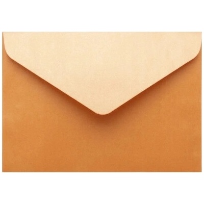 Metalická (perleťová) obálka medená 62x94mm