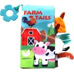 KikkaBoo Текстилна книжка с чесалка Kikkaboo - Farm tails (31201010269)