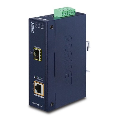 PLANET igup-805at мрежов медиен конвертор 1000 Мбит/с Син (igup-805at)