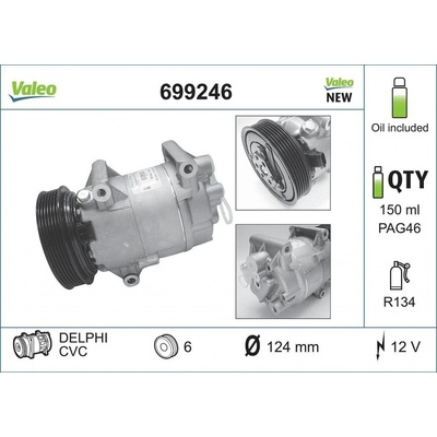 Kompresor, klimatizace VALEO 699246