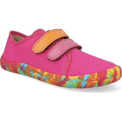 Froddo Barefoot plátené topánky Canvas fuchsiové