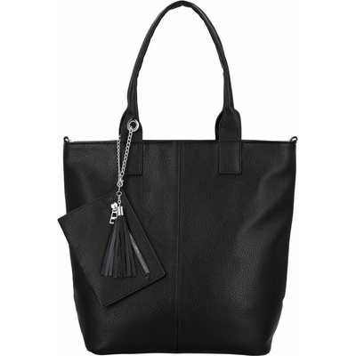 Elegantní shopper kabelka na rameno Darcia černá