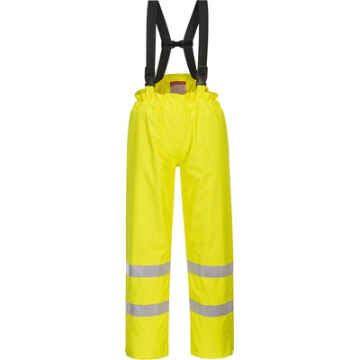 Portwest hi-vis bizlame s781 / Огнеупорни светлоотразителни дъждобрани, антистатични - hv жълти xxl (s781yerxxl)
