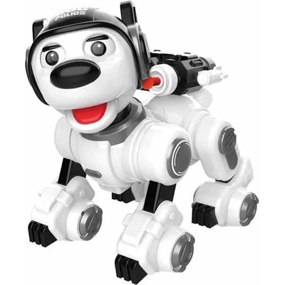 Crazon Детска играчка Интерактивно полицейско куче - робот с черна каска