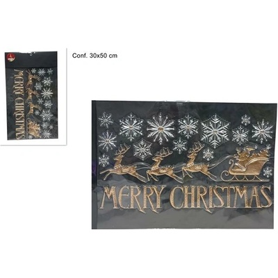 MAKRO Samolepka na okno vianočná