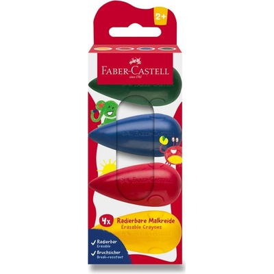 FABER-CASTELL Voskové pastelky plastové 4ks