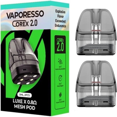 Vaporesso Luxe X Pod cartridge COREX 2.0 5 ml 0,8 ohm 2 ks