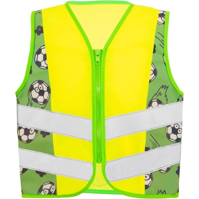 Korntex HI-VIS ACTION / Детска светлоотразителна жилетка - HV жълто/футбол XXS (76ACTNana19)
