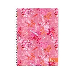 Sentio Тетрадка със спирала A4 70 листа, 2 теми Pink Floral